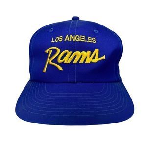 Vintage Los Angeles Ram Hat Sports Specialties The Twill Snap Back Script Single